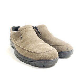 Redhead Mens11 Wide Brown Suede Slip-On Shoes